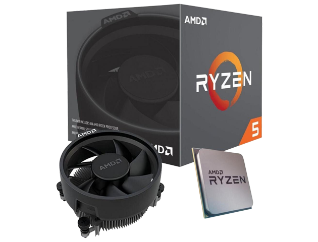 AMD Ryzen 5-3400G, With Wraith Spire Cooler