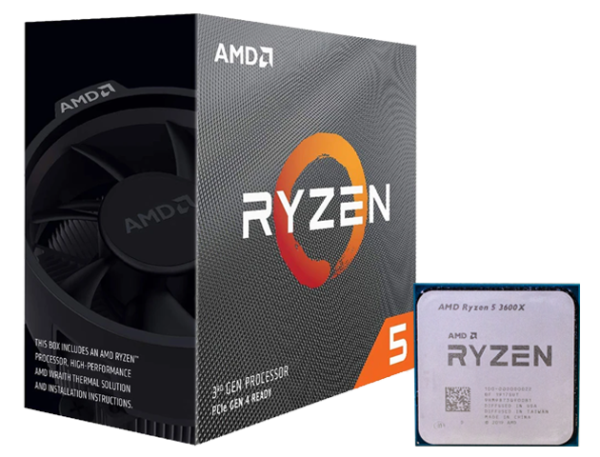 AMD Ryzen 5-3600X, With Wraith Spire Cooler