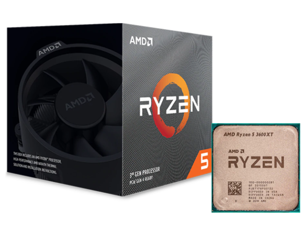 AMD Ryzen 5-3600XT, With Wraith Spire Cooler