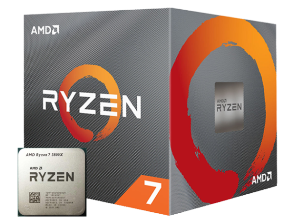 AMD Ryzen 7-3800X, With Wraith Prism Cooler