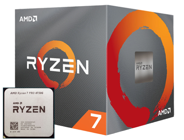 AMD Ryzen 7 Pro 4750G, With Wraith Prism Cooler