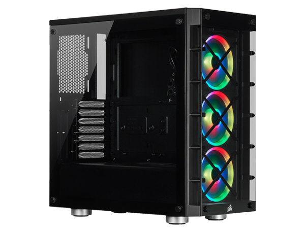 Corsair Crystal 465X RGB Tempered Glass Mid-Tower Smart Case, Black
