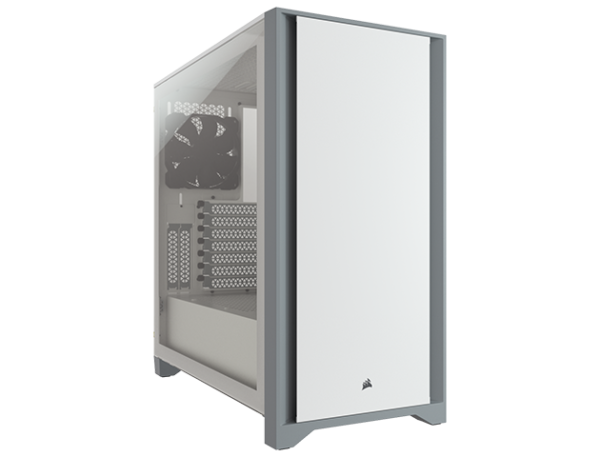 4000D Tempered Glass Mid-Tower, White - Image 2