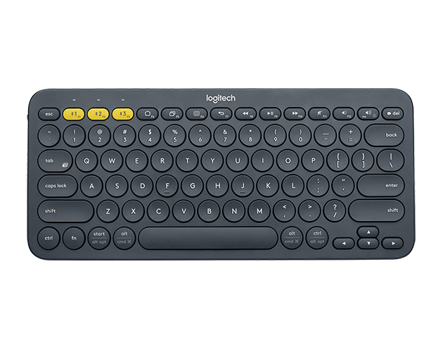 Logitech K380 Multi-Device Bluetooth Keyboard-Dark Gray