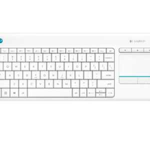 Logitech K400 Plus TV Wireless Touch Keyboard-White
