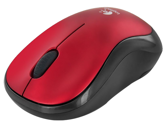Logitech Wireless Mouse M185-Red - Image 2
