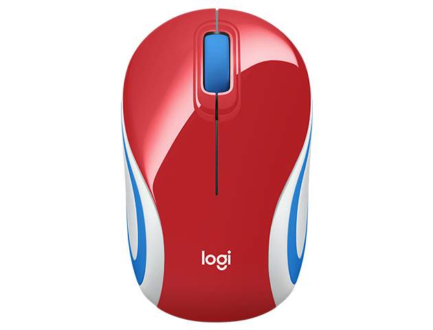 Logitech Wireless Mini Mouse M187-Red