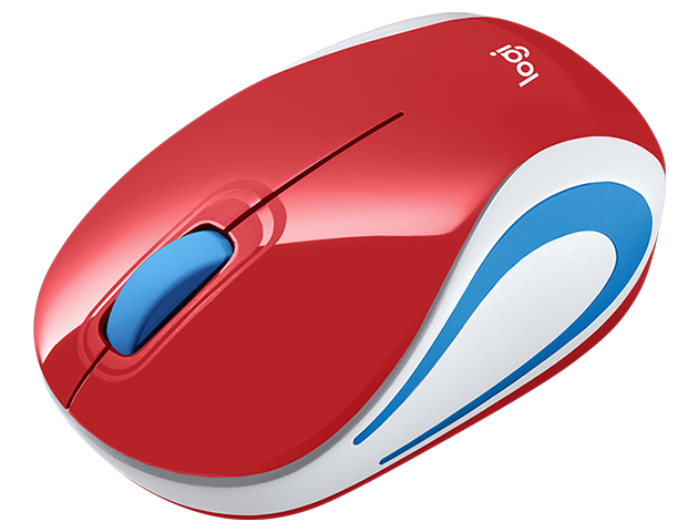 Logitech Wireless Mini Mouse M187-Red - Image 2
