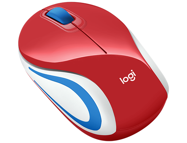 Logitech Wireless Mini Mouse M187-Red - Image 3
