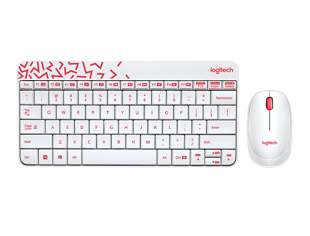 Logitech MK240 Nano Wireless Combo-White