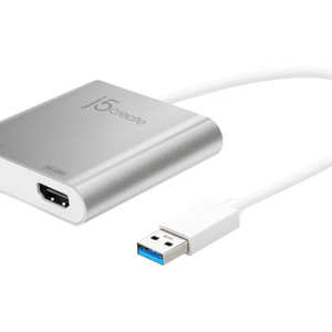 JUA365 USB3.0 to 4K HDMI & 2K HDMI Dual Display Adapter