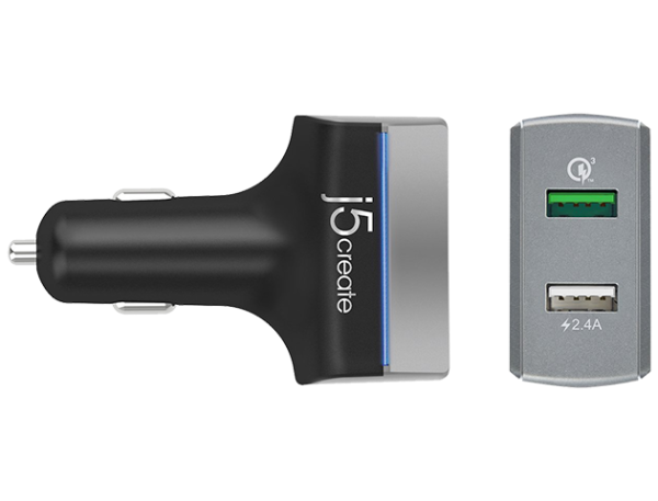 JUPV20 2-Port USB QC 3.0 Car