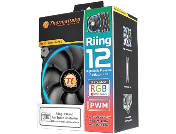 Thermaltake Riing12 LED RGB Fan (3 Fan Pack)